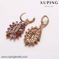 64216 Xuping woman jewellery new arrival top quality piercing colorful gold jewelry set